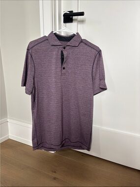 lululemon athletica Men's Heathered Plum Polo